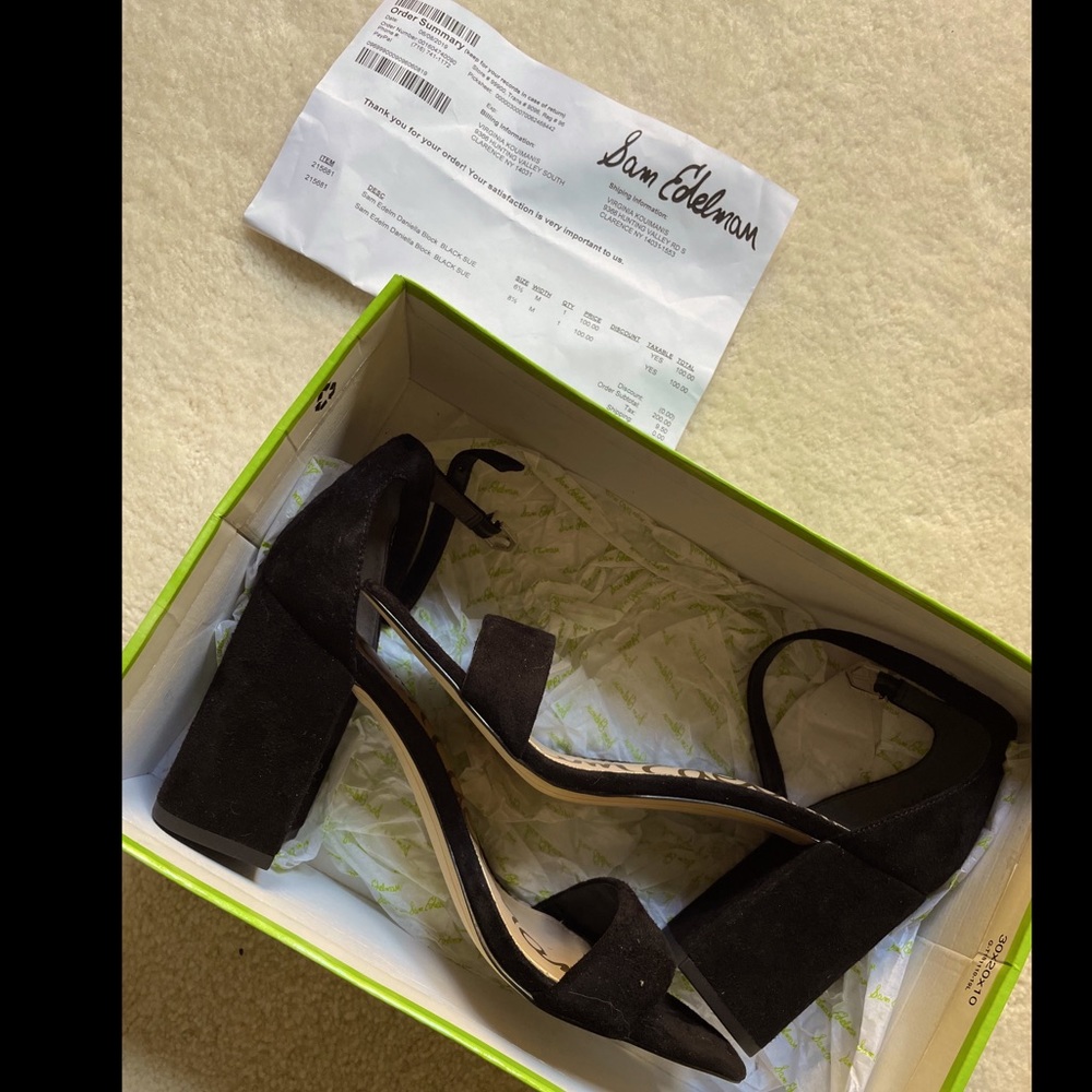 Sam Edelman heels worn once! Great condition